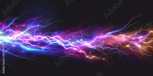 colourful electricity flash photo