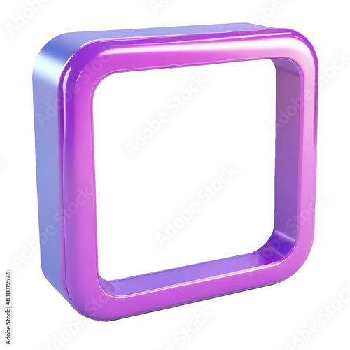 PNG abstract square frame