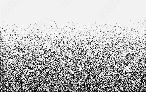 Abstract gradient grainy background. Noise halftone or grainy texture. Sand grain stipple effect.