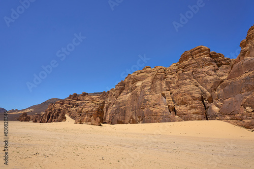 Mountains, An erosion formation in the desert near Elephant Rock, near Al-Ula, Saudi Arabia