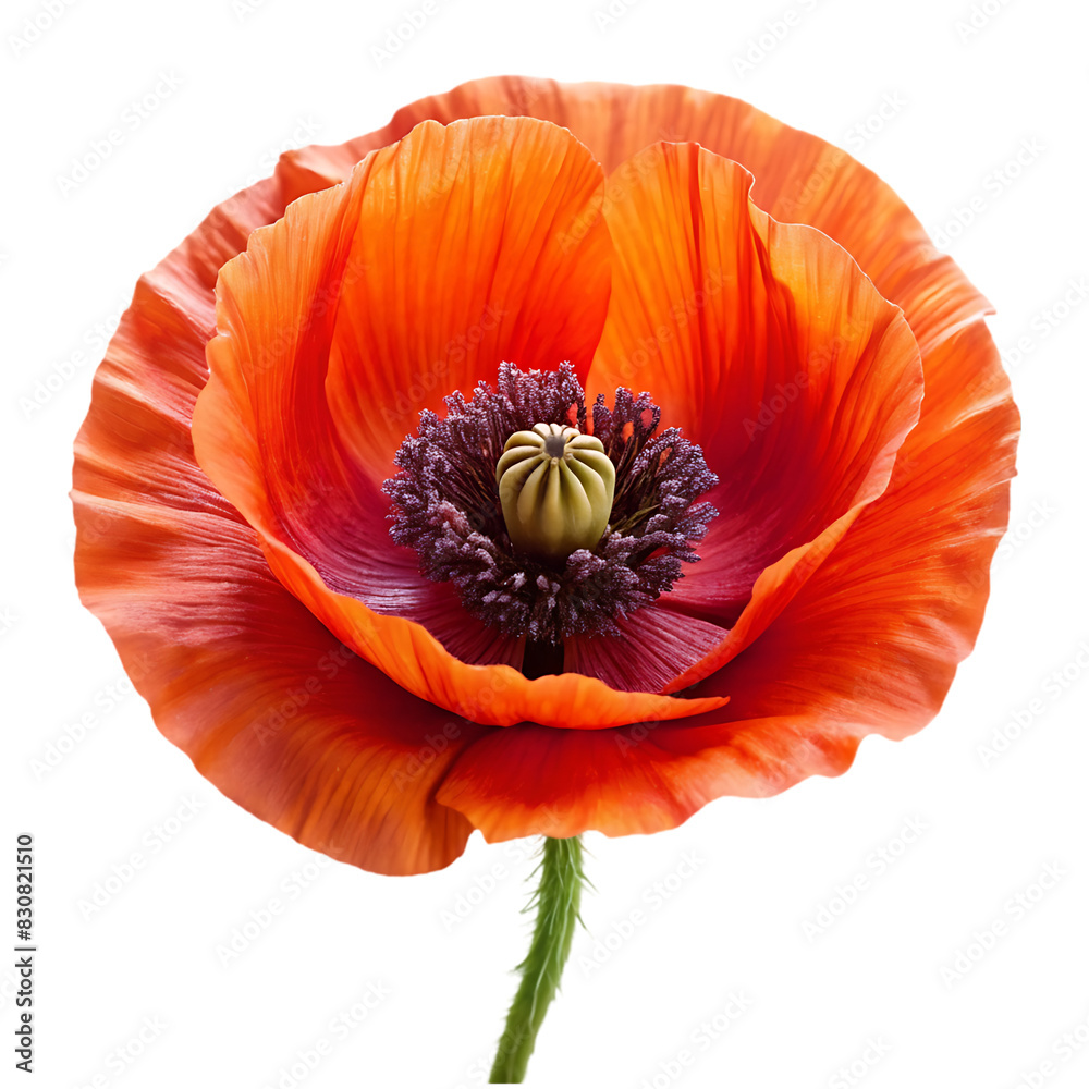 Iceland Poppy flower isolated on transparent background Iceland Poppy flower isolated on transparent background