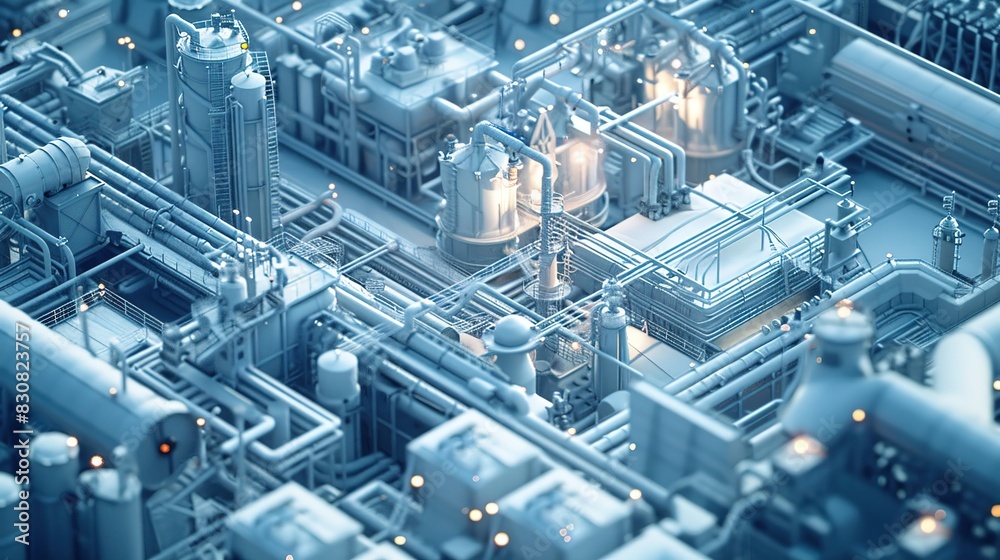 Full-Screen Blue Gradient Frosted Glass Overlooking City Buildings, Intensive White Transparent Technology Sense, Super Wide Angle, Playing with Light and Shadow, Isometric View, Big Data, Industrial Full-Screen Blue Gradient Frosted Glass Overlooking City Buildings, Intensive White Transparent Technology Sense, Super Wide Angle, Playing with Light and Shadow, Isometric View, Big Data, Industrial