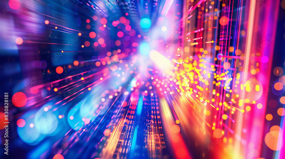 Digital network 3D background with dots and lines, technology future concept illustration Digital network 3D background with dots and lines, technology future concept illustration
