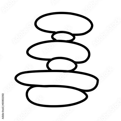 Zen stone line elements