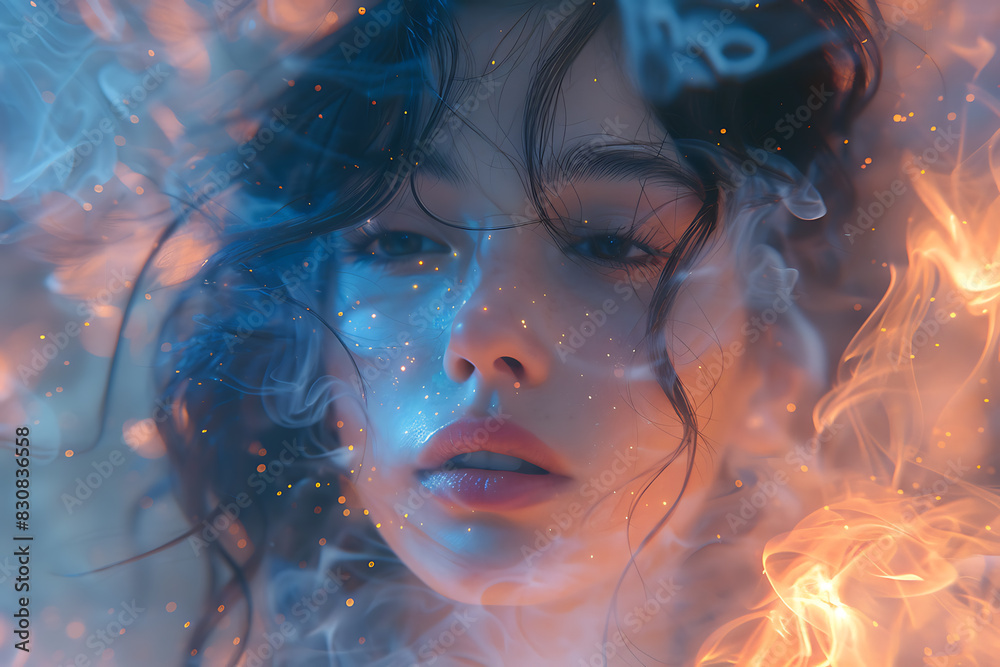 A striking image of a girl magician or witch conjuring beautiful radiance and illuminations, with the manifestation of magic creating an enchanting and mystical atmosphere A striking image of a girl magician or witch conjuring beautiful radiance and illuminations, with the manifestation of magic creating an enchanting and mystical atmosphere