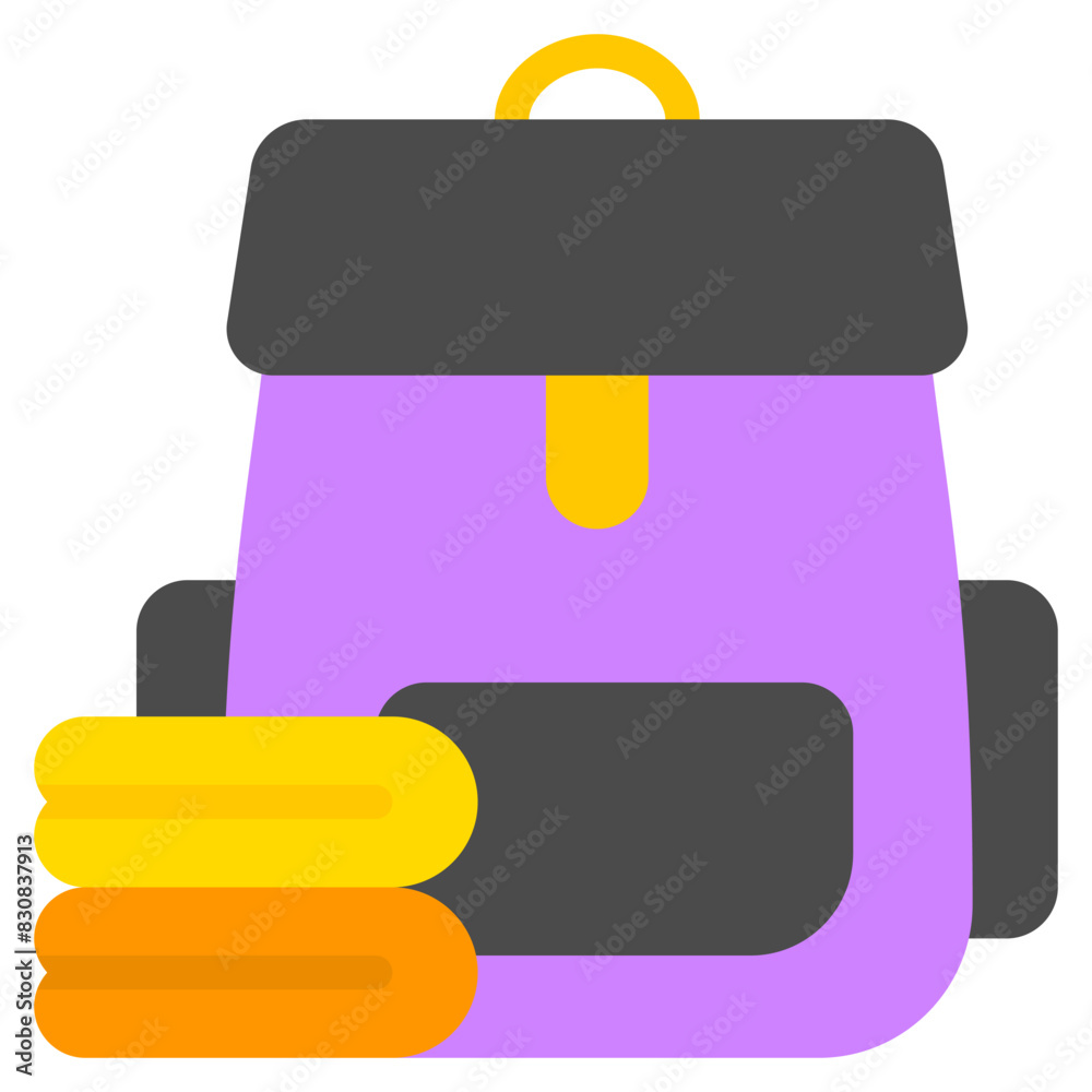 Backpack icon with flat style. Suitable for website design, logo, app and UI. Based on the size of the icon in general, so it can be reduced Backpack icon with flat style. Suitable for website design, logo, app and UI. Based on the size of the icon in general, so it can be reduced