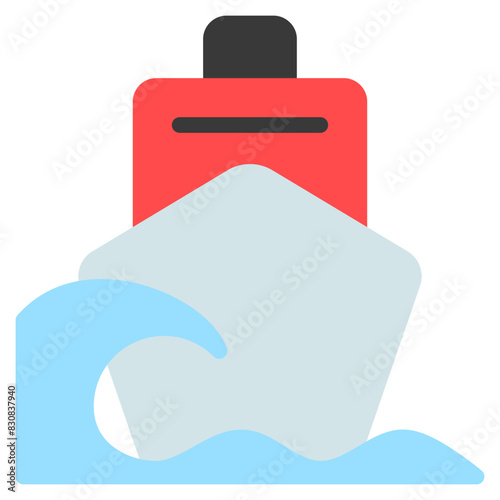 Ferry icon with flat style. Suitable for website design, logo, app and UI. Based on the size of the icon in general, so it can be reduced.