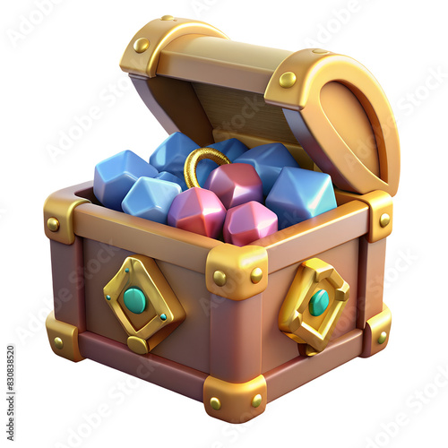 treasure chest with treasure