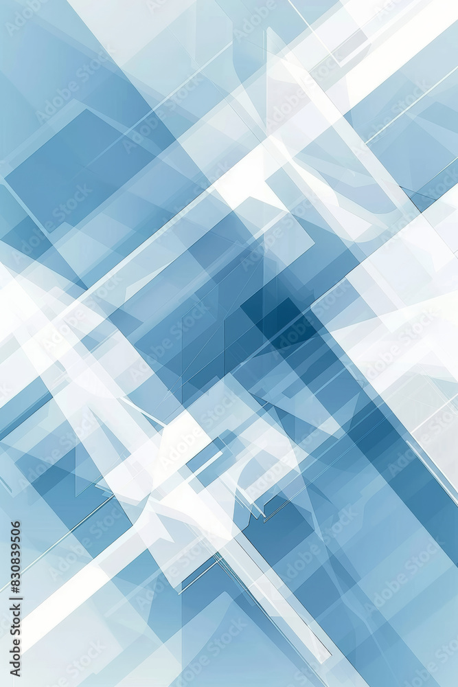 Contemporary Business Background, Blue & White Geometric Shapes