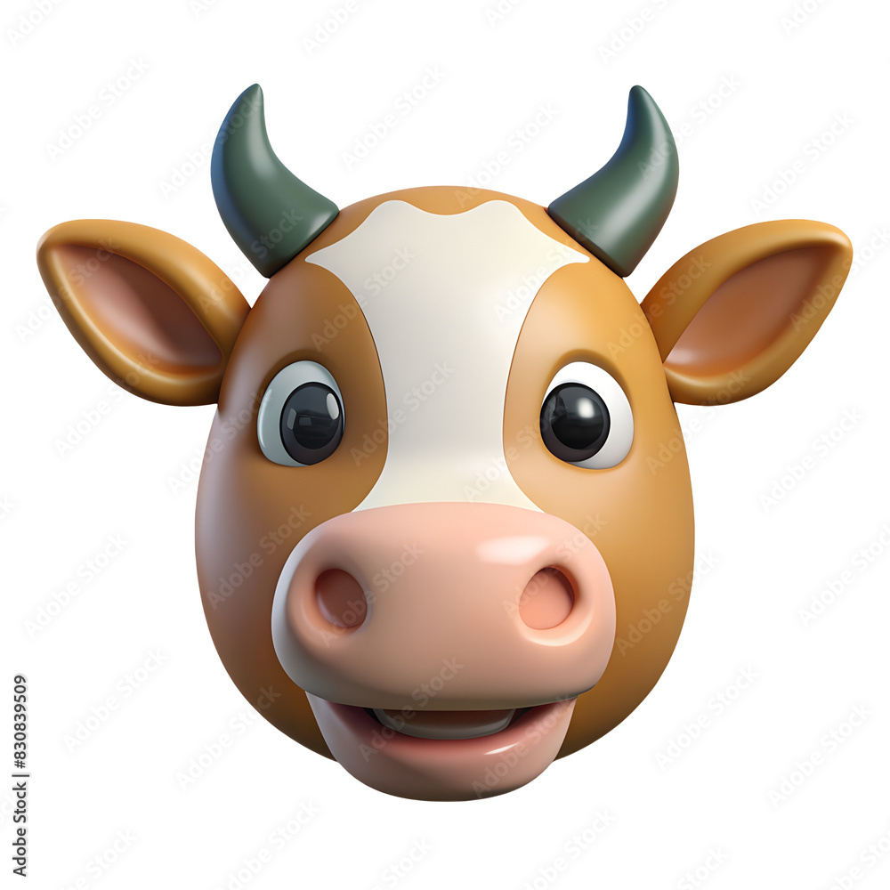 funny cow isolated on white 3d character game design cartoon funny cow isolated on white 3d character game design cartoon