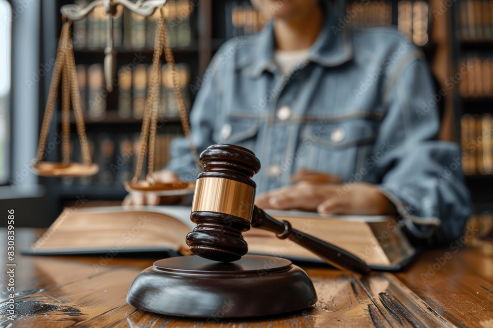 Legal consultant reviewing documents with client at table Legal consultant reviewing documents with client at table