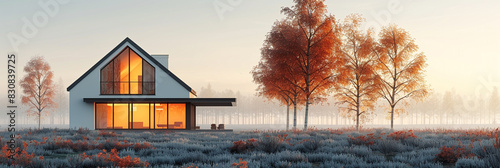 House Surrounded by Trees in Open Field