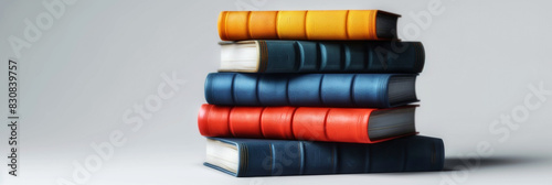 Stack of Books on Table