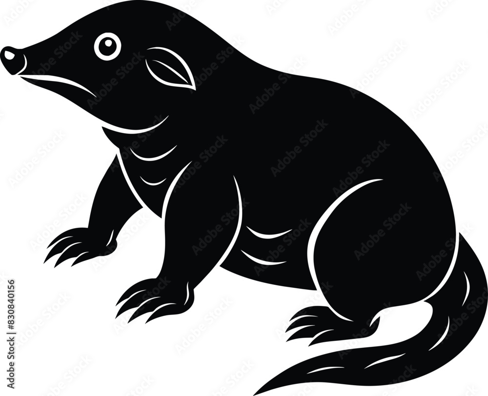 Mole silhouette vector illustration design
Mole silhouette vector illustration design