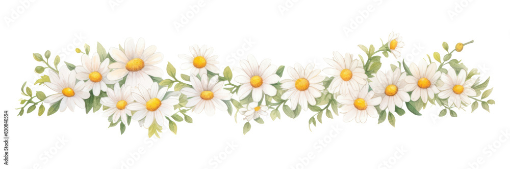 Fototapeta premium PNG Daisies pattern flower plant.