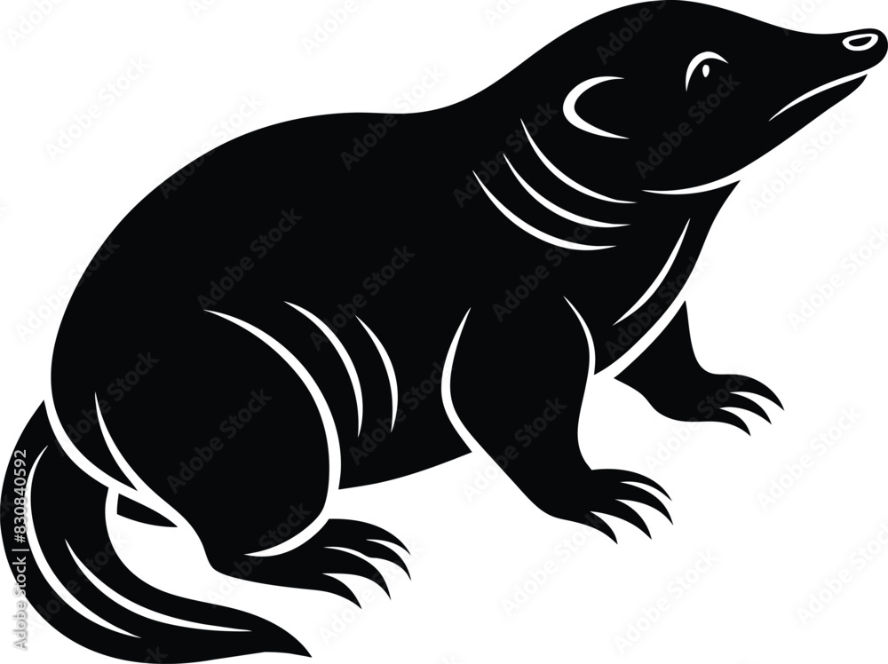 Mole silhouette vector illustration design
Mole silhouette vector illustration design