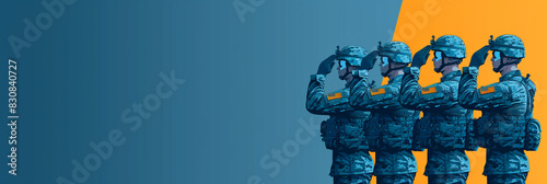 Group of Soldiers Standing Together