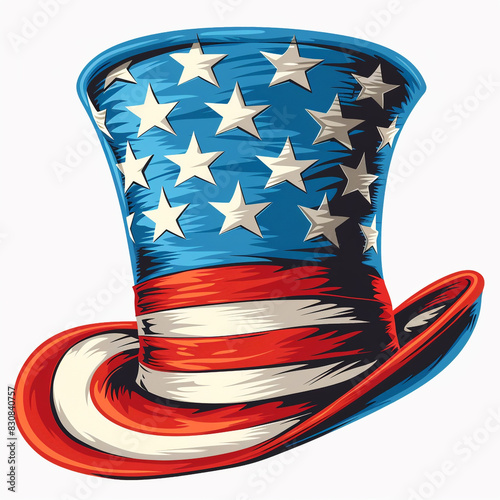 Uncle Hat With Stars and Stripes
