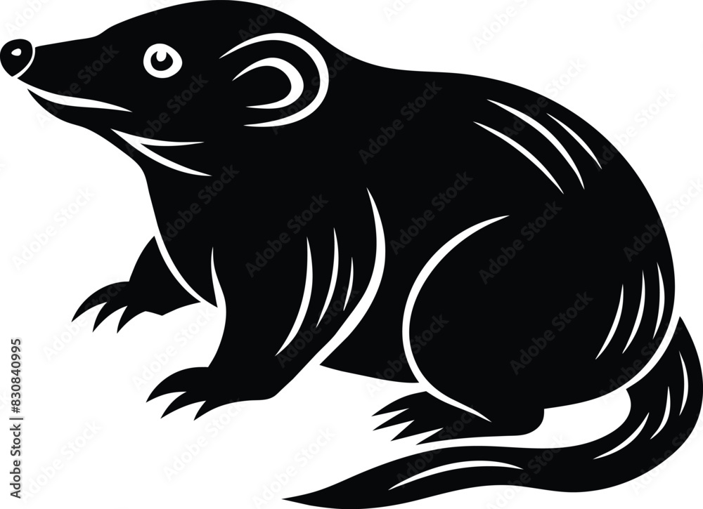 Mole silhouette vector illustration design
Mole silhouette vector illustration design