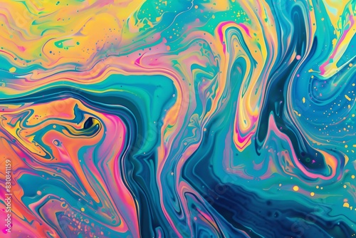 Colorful oil slick art abstract background backdrop rainbow photo texture design