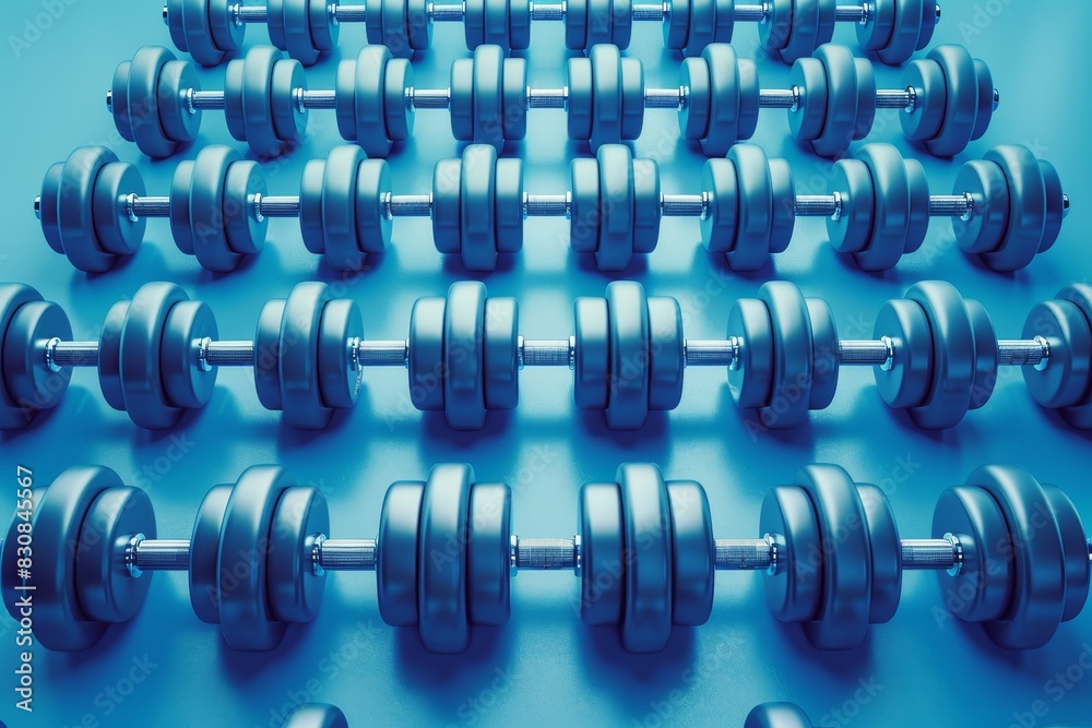 Dumbbell pattern on a bright colored background. Dumbbell pattern on a bright colored background.