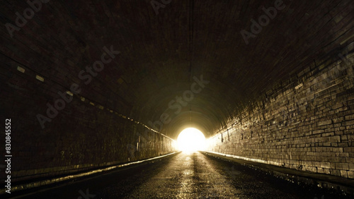 Light flashing from the end of the tunnel