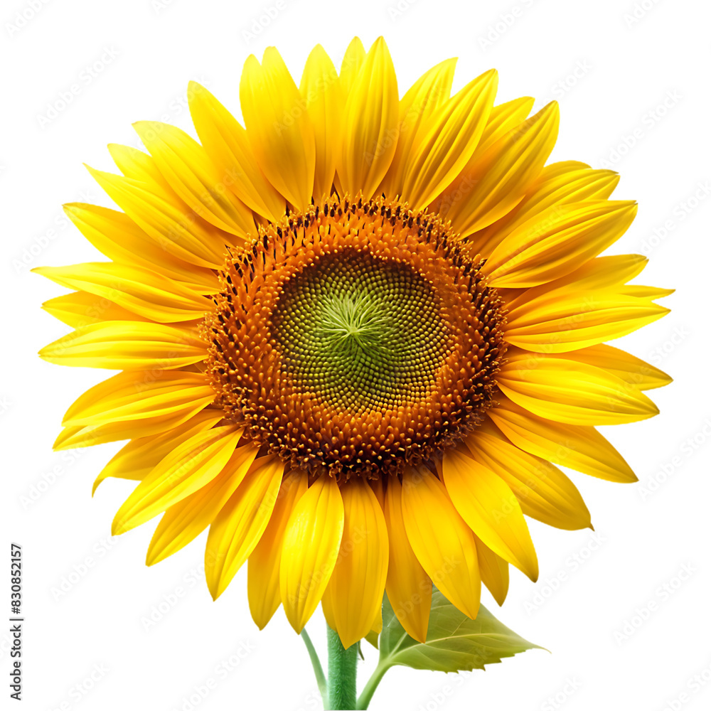 Fototapeta premium Sunflower PNG with Transparent Background