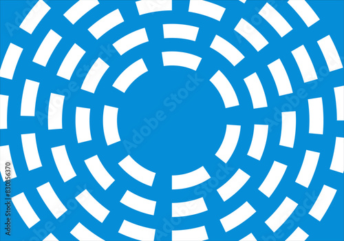 Fondo moderno azul con círculo de formas azul claro.