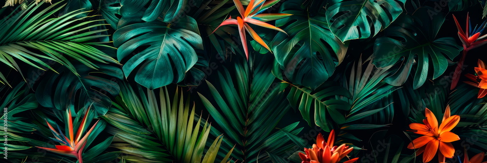 An exotic tropical paradise with exotic flowers, proteas and tropical foliage to create a luxurious and exotic ambiance. An exotic tropical paradise with exotic flowers, proteas and tropical foliage to create a luxurious and exotic ambiance.