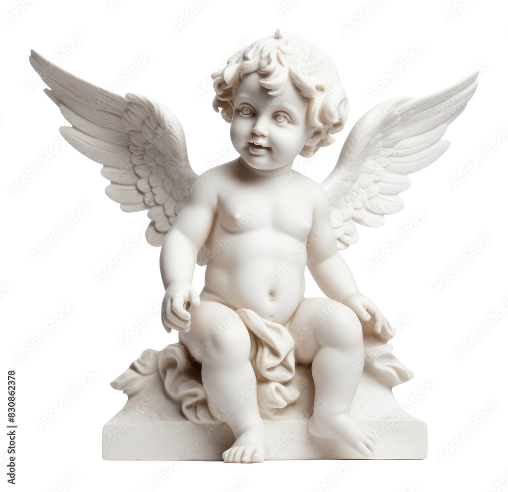 PNG Greek sculpture cherub statue angel white. PNG Greek sculpture cherub statue angel white.
