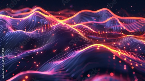 Neon Waves of Energy Data Landscape