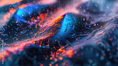 Detailed Macro Photography of an OLED Monitor photo