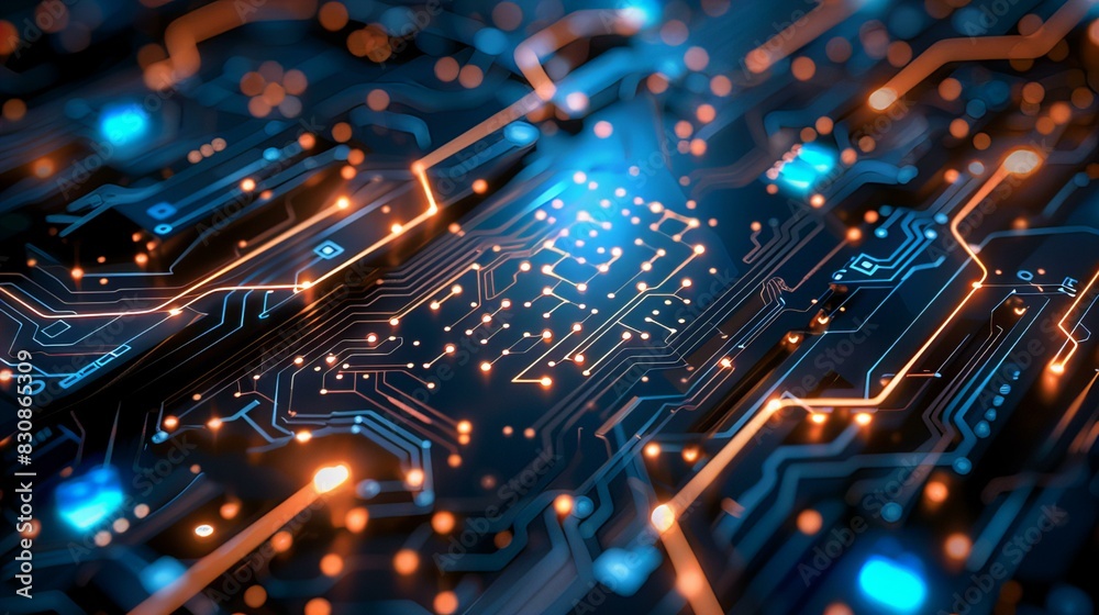 Abstract Circuit Board Pattern Abstract Circuit Board Pattern
