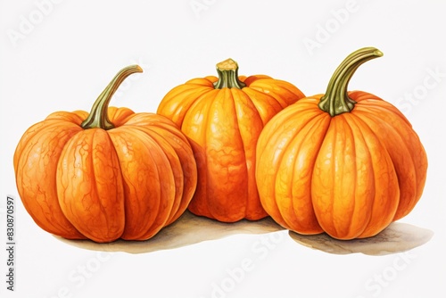 a group of pumpkins with stems