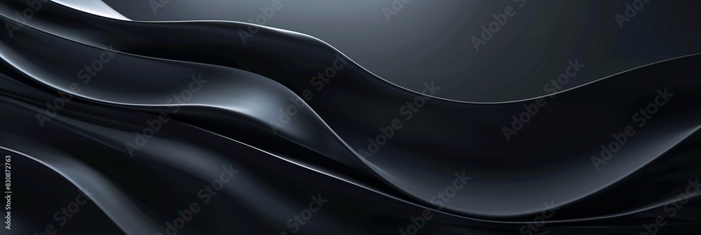 Abstract luxury black gradient background with a subtle black border ...