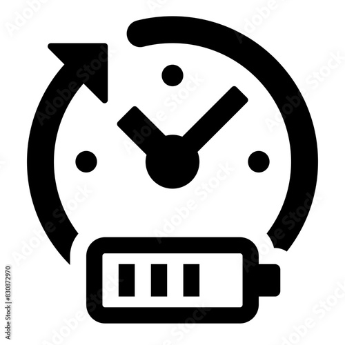 Battery Life Time Icon