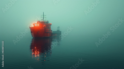 cargo ship in sea