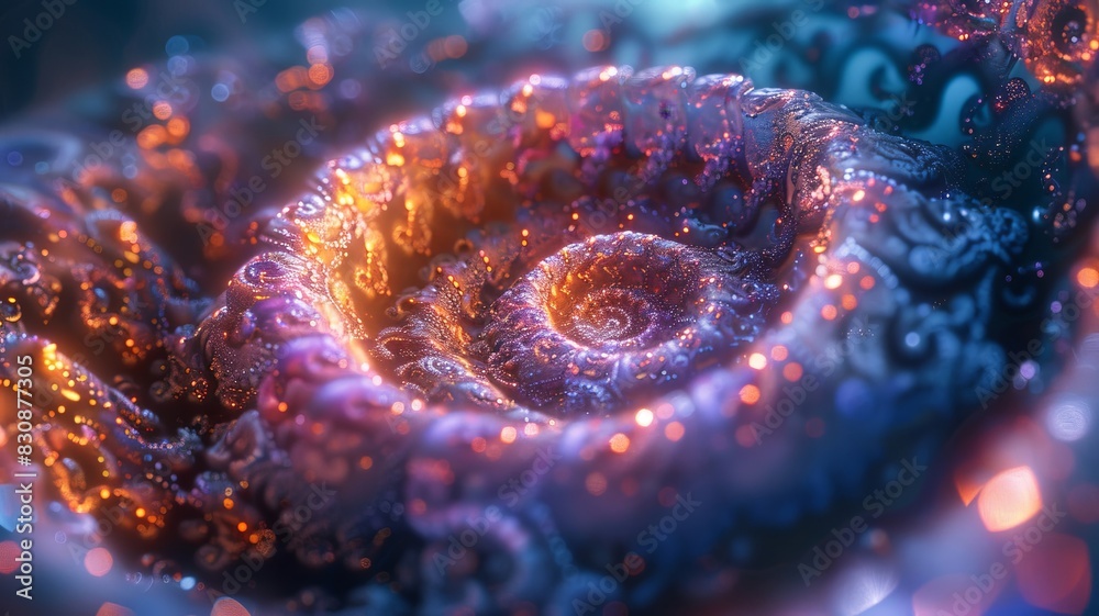 Obraz premium Close Up of Spiral Shaped Object