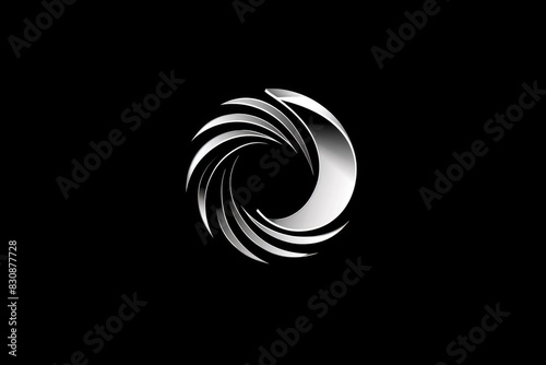 A black and white photo of a circular object. Suitable for various design projects