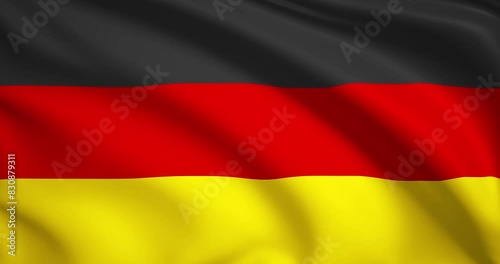 flag of Germany. German flag background. 4k 60FPS photo