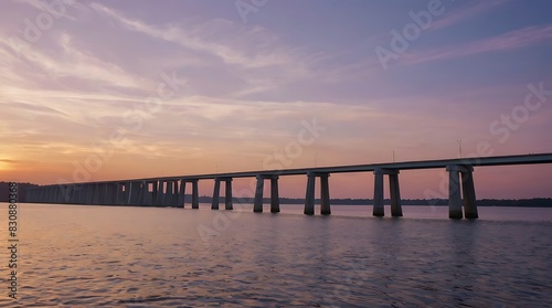 sunset over the pier