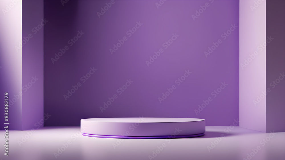 Background podium product display 3D stand platform purple stone, Generative AI Background podium product display 3D stand platform purple stone, Generative AI