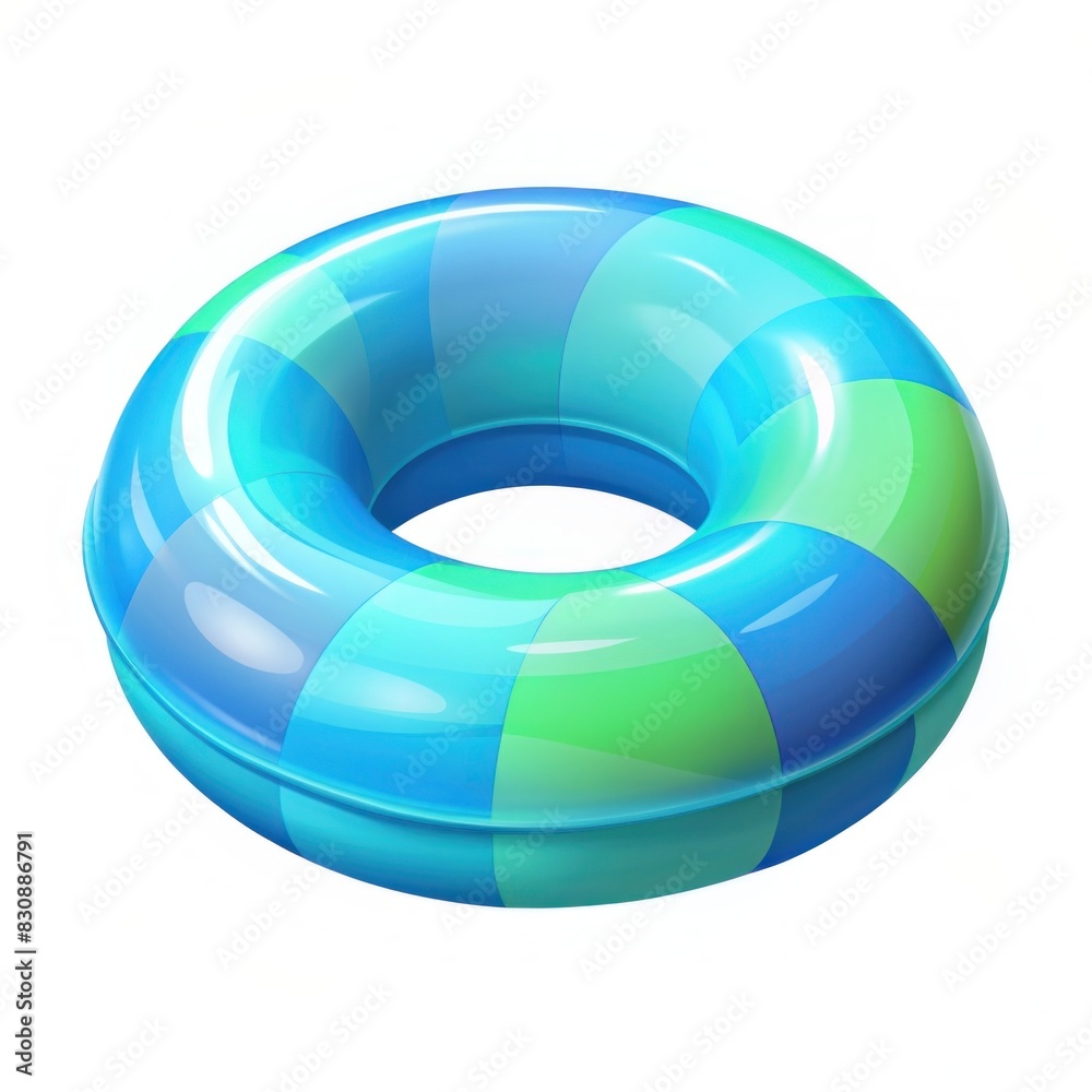 Obraz premium Isolated swimming pool float on a white background