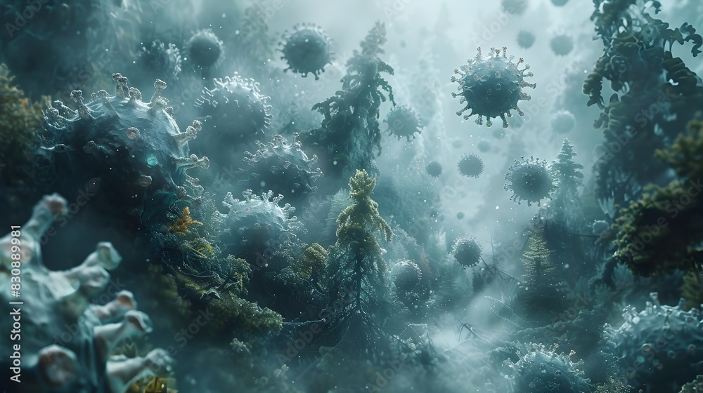 Fototapeta premium Enchanting Underwater Realm of Vibrant Marine Life and Captivating Coral Formations