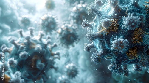 Intricate Microscopic World Exploring the Complex Structures and Patterns of Viruses and Molecules