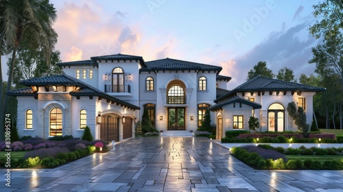 luxury white home 