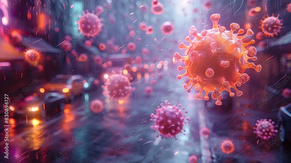 Microscopic View of Coronavirus Outbreak Navigating the Global Health Crisis Microscopic View of Coronavirus Outbreak Navigating the Global Health Crisis