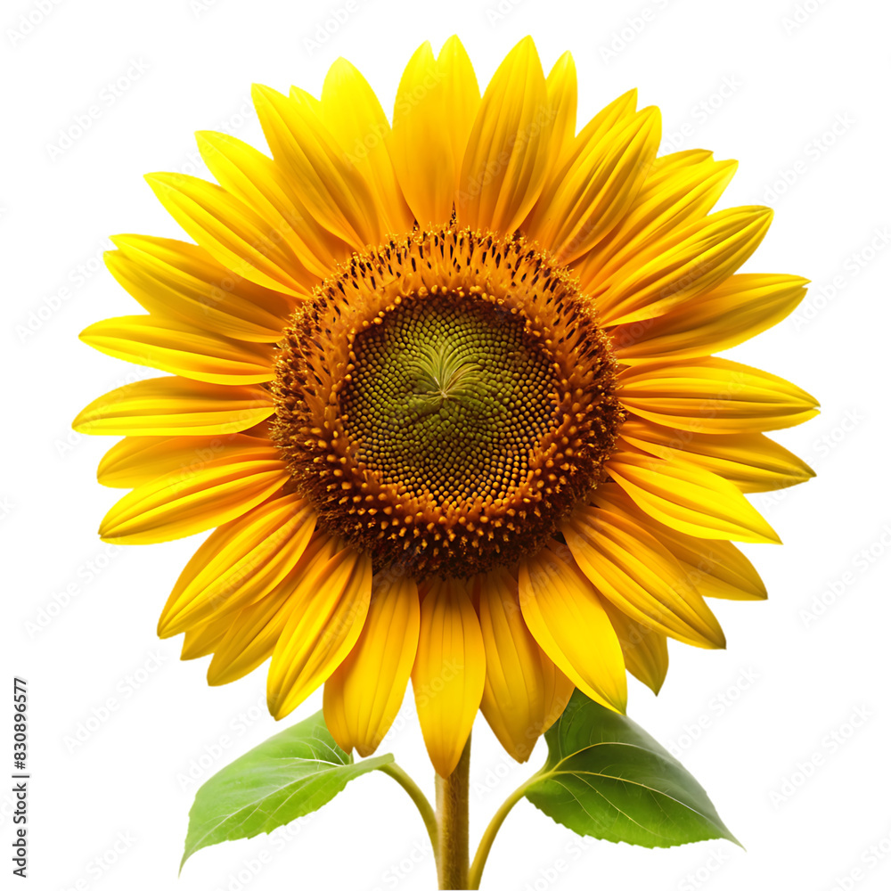 Fototapeta premium Sunflower PNG with Transparent Background