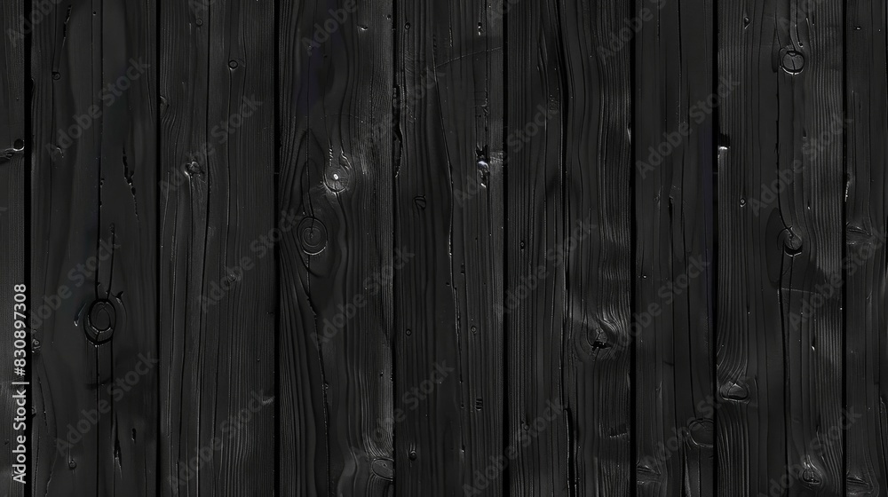 Black Wood Plank Texture. Black background Black Wood Plank Texture. Black background