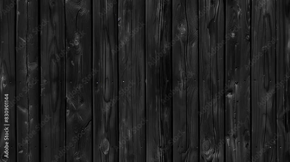 Black Wood Plank Texture. Black background Black Wood Plank Texture. Black background